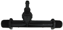 MAZZEI | BLACK POLYPROPYLENE 1/2" MPT X 1/2" MPT, 1/4 BARB CAP | 484
