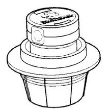 CARETAKER | POP UP ENVIRONPOOL HIGH FLOW HEAD ONLY, BLACK | 4-9-336