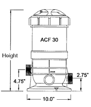 SPECK | COMPLETE CARTRIDGE FILTER, ACF 30, 30 SQ FT, 30 GPM, 1-1/2 | 0003000005