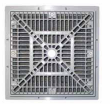 CUSTOM MOLDED PRODUCTS | 12" x 12" SQUARE FRAME & GRATE, BLACK | 25508-124-000L