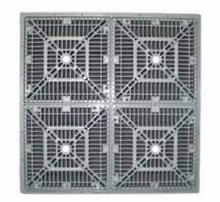 CUSTOM MOLDED PRODUCTS | 18" X 18" SQUARE FRAME & GRATE, WHITE | 25508-180-000L