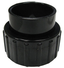 WATERWAY | 1-1/2" BUTTRESS x 1-1/2" SLIP, BLACK | B0602-15