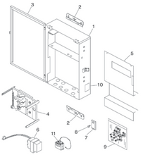JANDY | FACEPLATE BEZEL, SUB PANEL,W/ SERVICE CONTROLLER KNOCKOUT, 10/07 MODELS OR LATER | R0467000
