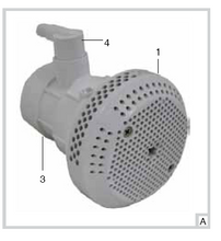 BALBOA | COMPLETE SUCTION FITTING, BLACK | 90145-BK