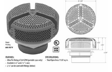 WATERWAY | 5" SUCTION FITTING, 2-1/2" SLIP, WHITE | 640-3930 VP